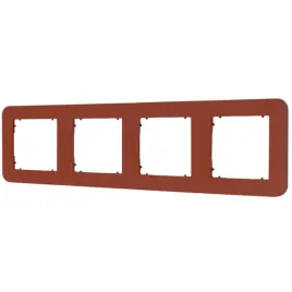 ramka-poczworna-zaokraglona-z-tworzywa-karlik-mini-63mrtz-4-terakota