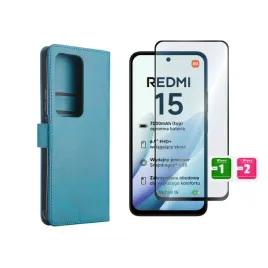 etui-smart-leather-do-xiaomi-redmi-15-4g-5g-zielony-pokrowiec-case-i-szklo