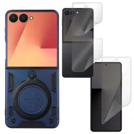 etui-case-pancerne-magnetic-do-samsung-galaxy-z-flip7-granatowe-i-hydrogel