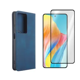etui-smart-retro-do-oppo-a5-5g-a5m-4g-granatowy-pokrowiec-obudowa-i-szklo