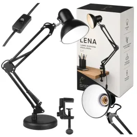 lampka-led-biurkowa-kreslarska-szkolna-regulowana-czarna-stojaca-e27-klips