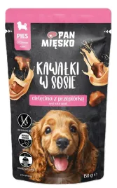 pan-miesko-or-kawalki-w-sosie-dla-szczeniat-cielecina-z-przepiorka-150g