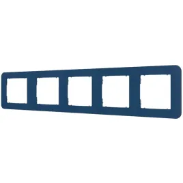 ramka-pieciokrotna-zaokraglona-z-tworzywa-karlik-mini-64mrtz-5-navy-blue