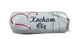 recznik-50x100cm-cukierek-bialy-kocham-cie