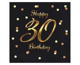 serwetki-bandc-happy-30-birthday-czarne-nadruk-zloty-33-x-33-cm-20-szt-pg-s3