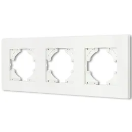 ramka-potrojna-modern-q-bialy-plastik-linia-basic-tg-mq-p003w