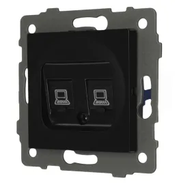 gniazdo-lan-podwojne-2xrj45-kat-6-modern-q-czarne-tg-mq-626b