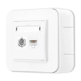 gniazdo-antenowe-rj45-zestaw-natynkowy-zaokraglony-seria-mini-bialy