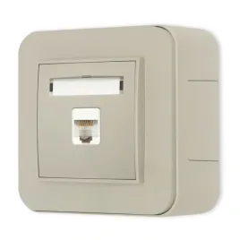 gniazdo-internetowe-1x-zestaw-natynkowy-zaokraglony-seria-mini-taupe
