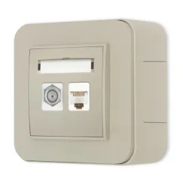 gniazdo-antenowe-rj45-zestaw-natynkowy-zaokraglony-seria-mini-taupe