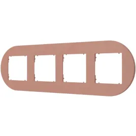 ramka-poczworna-okragla-z-tworzywa-karlik-mini-62mrto-4-lososiowy