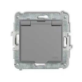 gniazda-bryzgoszczelne-z-uziemieniem-karlik-mini-27mgpb-1zp-szary-mat