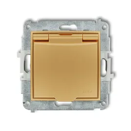 gniazdo-bryzgoszczelne-z-uziemieniem-karlik-mini-29mgpb-1zp-kolor-zloty