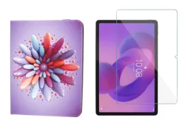 etui-uniwersalne-do-lenovo-idea-tab-11-0-tb336-pokrowiec-wzor-kwiat-i-szklo