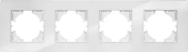 ramka-poczworna-modern-q-bialy-akryl-linia-acrylic-shine-tg-mq-pa004w