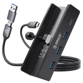 orico-aktywny-hub-usb-c-5gbps-15w-przykrecany-3x-usb-a-usb-c-czarny