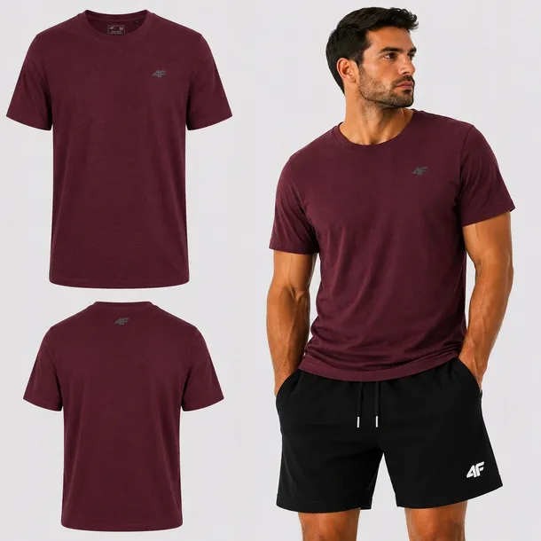 T-SHIRT MĘSKI 4F KOSZULKA BAWEŁNIANA KOLEKCJA LIMITOWANA L M3948 SS26