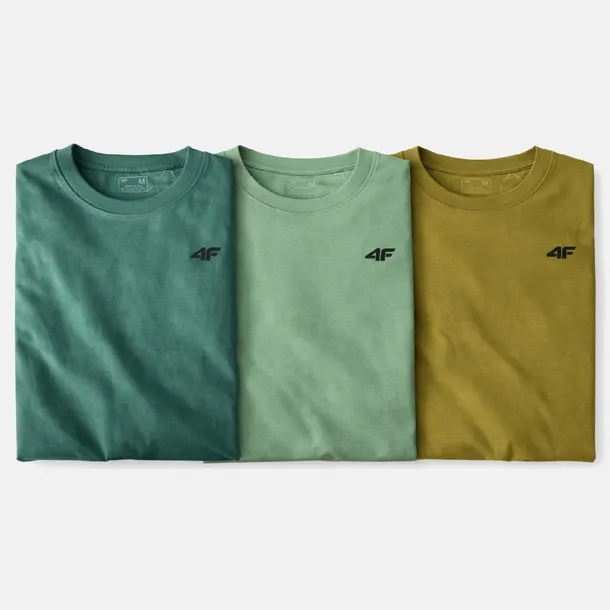 KOSZULKA MĘSKA LIMITOWANA 4F T-SHIRT KOMPLET ZESTAW 3 SZTUKI 4XL M3948 SS26
