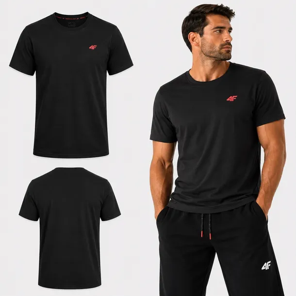T-SHIRT MĘSKI 4F KOSZULKA BAWEŁNIANA SPORTOWA XXL TTSHM3341 SS26