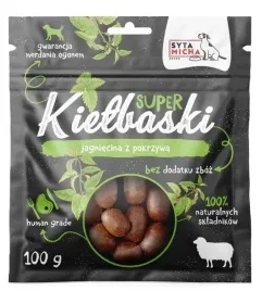 syta-micha-or-super-kielbaski-or-przysmak-dla-psa-jagniecina-z-pokrzywa-100g