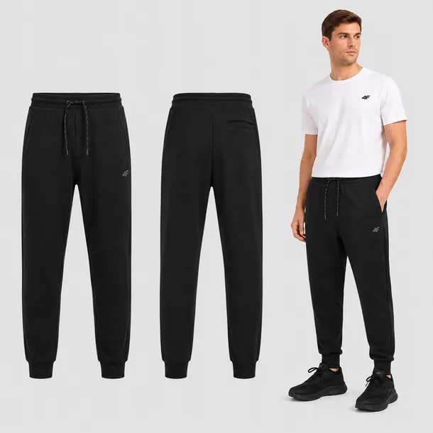 SPODNIE MĘSKIE DRESOWE 4F SPORTOWE DRESY JOGGERY XL M1676 SS26
