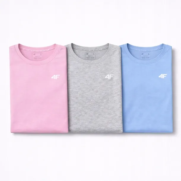 KOMPLET KOSZULEK DAMSKICH 4F ZESTAW 3 SZTUK T-SHIRTÓW XL F3306 SS26