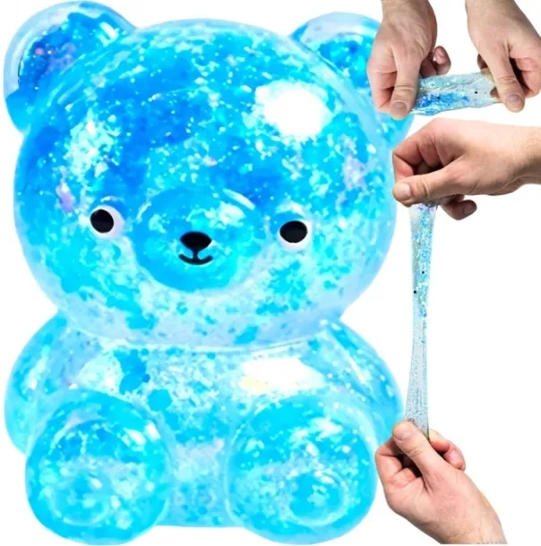 Gniotek Antystresowy sensoryczny brokatowy mini miś misio misiek mix 5 cm