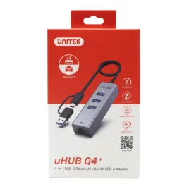 unitek-hub-usb-c-4w1-ethernet-3-x-usb-a-5-gbps-z-adapterem-usb-a