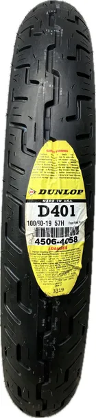 100/90-19 opona DUNLOP D401 HD TL FRONT 57H
