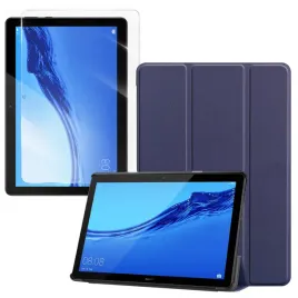 etui-do-huawei-mediapad-t5-10-1-case-pokrowiec-smartcase-granatowe-i-szklo