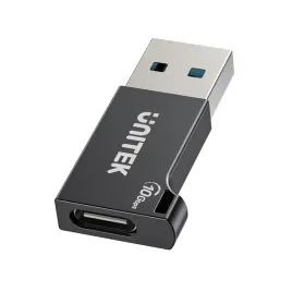unitek-adapter-usb-a-do-usb-c-10gbps-czarny-a1049abk01