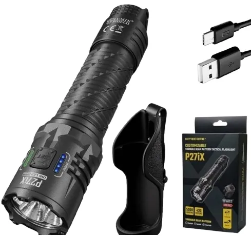 Nitecore P27iX 5000lm Latarka Taktyczna 430m 5500mAh Policyjna EDC USB-C