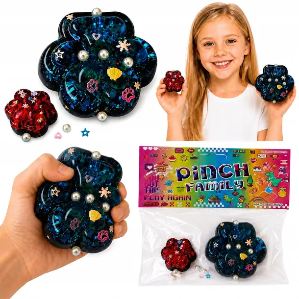 2 x Mochi squishy klejący gniotek PSIA KOCIA ŁAPKA łapki zwierzątka zestaw