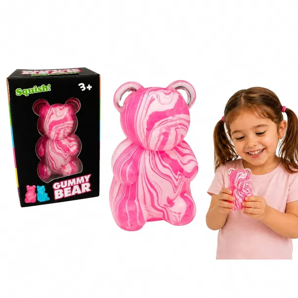 GUMMY BEAR Miś Marmur gniotek antystresowy Squishy sensoryczy Mochi ADHD