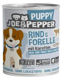 joe-and-pepper-dog-or-karma-mokra-dla-szczeniat-wolowina-i-pstrag-800g