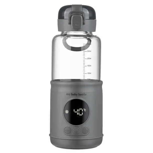 MyBabyBottle PRO przenośny podgrzewacz wody i mleka dla dzieci SZARY