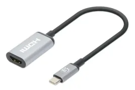 manhattan-153706-adapter-kablowy-015-m-usb-type-c-hdmi-czarny-srebrny