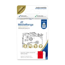 mediarange-mrbtz431-tasmy-do-etykietowania-czarny-na-czerwonym