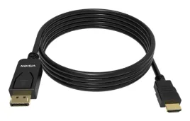 vision-tc-2mdphdmi8k-bl-adapter-kablowy-2-m-displayport-hdmi-czarny