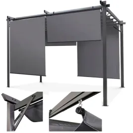 pergola-tarasowa-zadaszenie-altana-sprint-plus-3x3-antracyt-pawilon-rolety