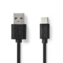 nedis-ccgb60600bk01-kabel-usb-01-m-usb-2-0-usb-c-usb-a-czarny