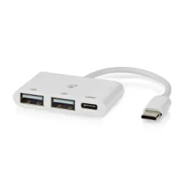nedis-ccgb64785wt01-huby-i-koncentratory-usb-2-0-type-c-5000-mbit-s-bial
