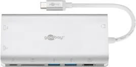goobay-49850-huby-i-koncentratory-usb-type-c-5000-mbit-s-srebrny