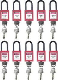 klodki-lockout-tagout-10-szt-z-kluczami-nylonowe-czerwone