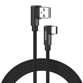 savio-cl-164-dwustronny-usb-typu-c-2m-ktowy-oplot-kabel-usb-usb-2-0