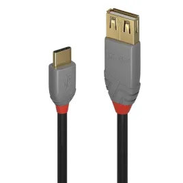 lindy-36897-kabel-usb-usb-2-0-015-m-usb-a-usb-c-czarny-szary