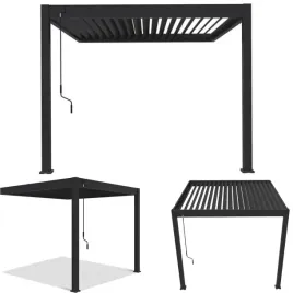 pergola-aluminiowa-przyscienna-na-taras-elegance-wall-3x3-antracyt-gutroof