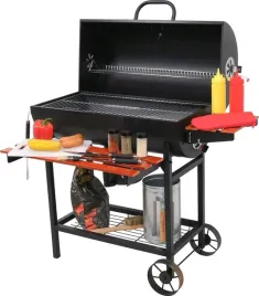 grill-ogrodowy-weglowy-z-pokrywa-duzy-ruszt-71x345cm-popielnik-3-polki