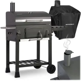 grill-weglowy-ogrodowy-komin-zeliwny-ruszt-termometr-pokrowiec