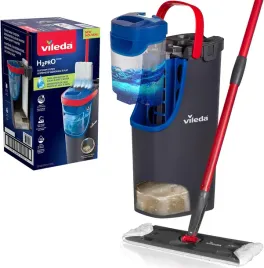 mop-plaski-h2pro-z-wiadrem-i-mikrofibra-system-mopa-szary